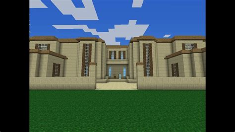 Huge Minecraft Pe Modern Mansion Tour Download Youtube