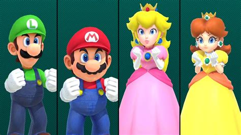 Mario Luigi Peach And Daisy In Megafruit Paradise Girls Vs Boys