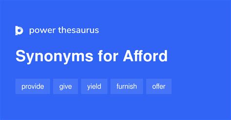 afford synonyms 1 143 words and phrases for afford