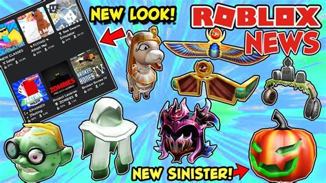 Roblox News New Sinister Pumpkin F New Look In Roblox New Items