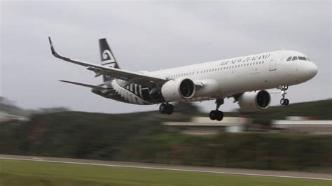 Air New Zealand Airbus A321neo Zk Nne Landing At Wellington Airport
