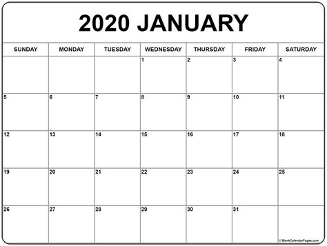 2020 Understated Calendar Calendar Template 2023