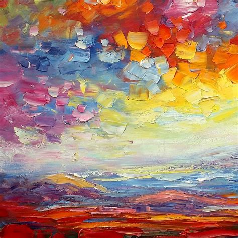 Heavy Texture Art Abstract Landscape Painting Oil Painting Abstract