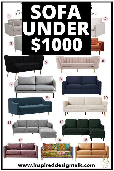 15 Best Affordable Couches Under 1000 That Youll Be Obsessed With