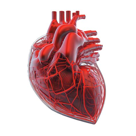 Human Heart Internal Organ Heart Shape Human Heart Isolated On