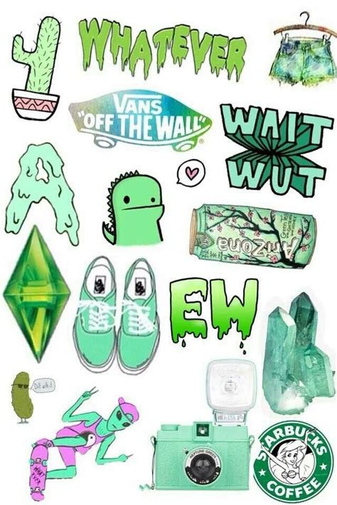 20 Trend Terbaru Sticker Tumblr Aesthetic Green Aneka Stiker Keren