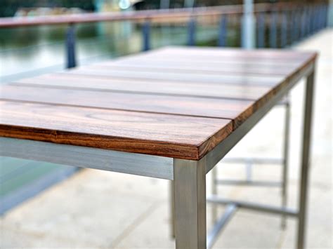 Stone Outdoor Bar Table Whiteline Modern Living