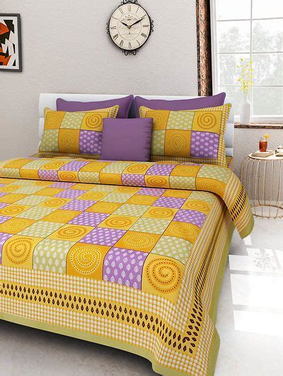 If bleach won't work, what will? Yellow Cotton Queen Size Traditional Bed Sheet with 2 ...