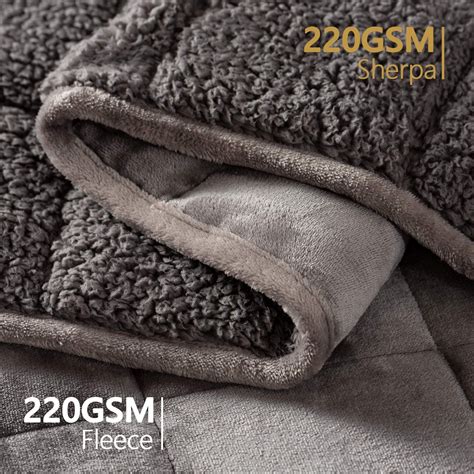 Buy Weighted Fleece Blanket Queen Size 60x80 20lbs Mrsandman Fluffy