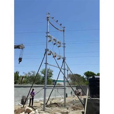Electrical Double Pole Structure At Rs 145000unit Electrical Pole