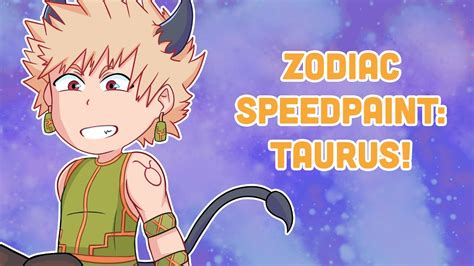 My Hero Academia Speedpaint Taurus Katsuki Bakugou Youtube