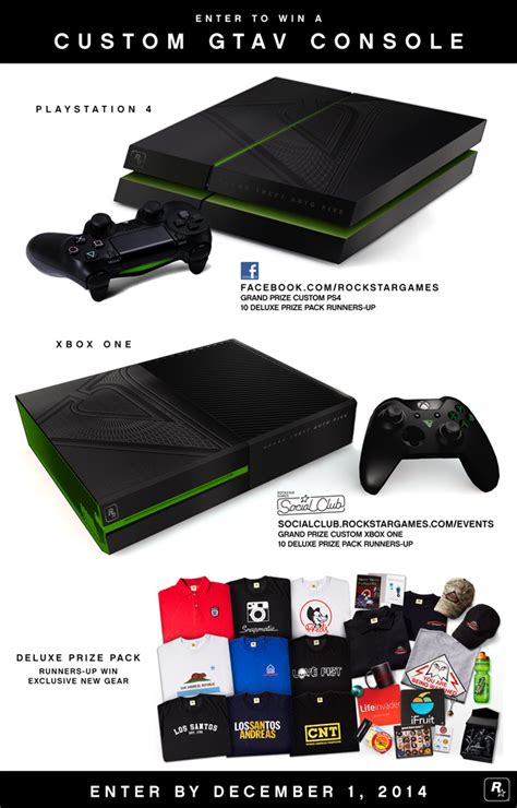 Rockstar Reveals Custom Grand Theft Auto 5 Playstation 4 And Xbox One Consoles Ign