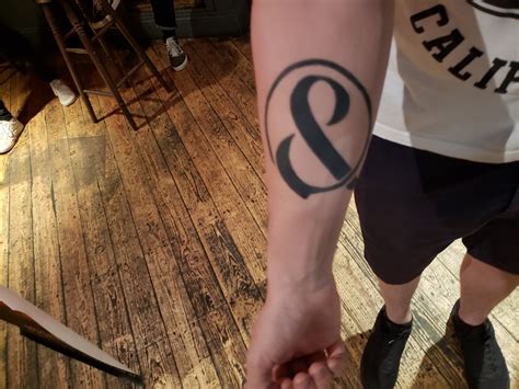 Ampersand Tattoo Of Mice And Men