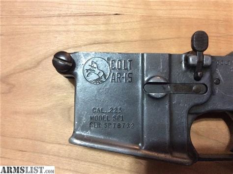 Armslist For Sale Colt Sp1 Preban Lower Receiver Ar 15 223 Ar15