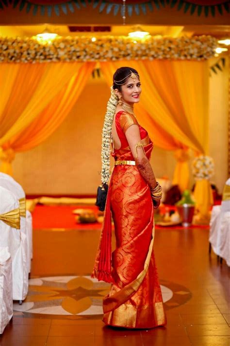 South Indian Wedding Saree Indian Bridal Sarees Indian Bridal Fashion Indian Bridal Wear