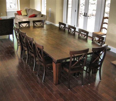 Formal vs family dining situations. 12 seat dining room table | We wanted to keep the ...