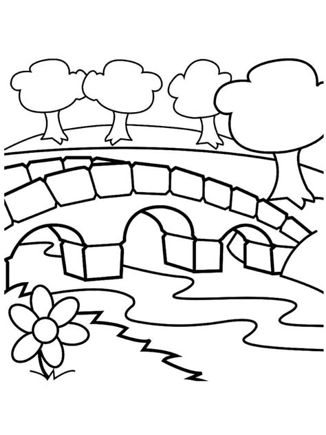 Printable River Scene Coloring Page Free Printable Coloring Pages For