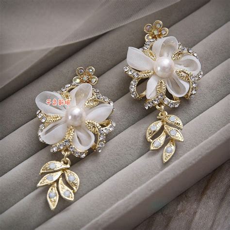 Buy Wholesale Elegant Bridal Wedding Lace Flower Alloy Rhinestone Pearl