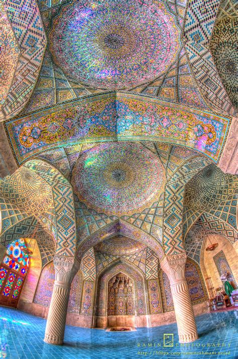 Amazing View Of Nasir Ol Mulk Mosque In Shiraz Iran