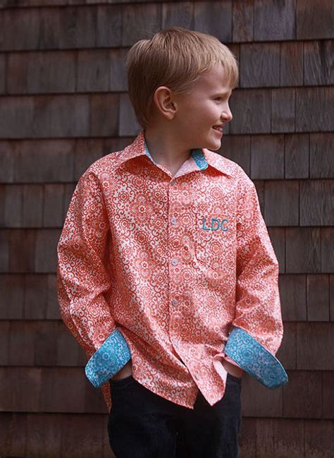 Boyss Buttonup Shirt Pdf Sewing Pattern By Scientificseamstress 500
