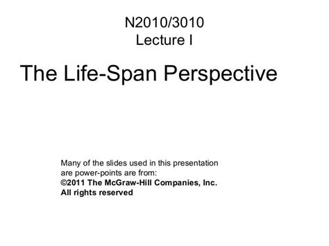 N2010 Life Span Perspective Ppt 20120