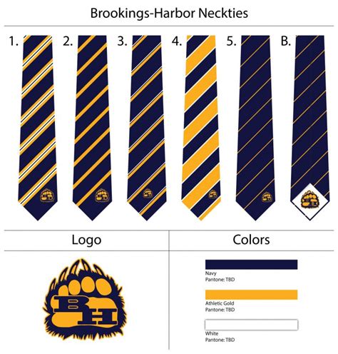 Custom School Uniform Neckties With Embroidered Mascot Logo