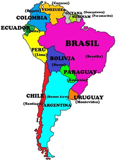 Geograf A Mapa Pol Tico De Am Rica