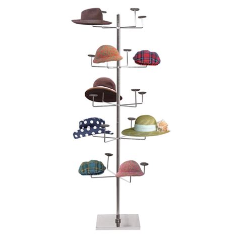 Floor Standing Hat Display Millinery Rack