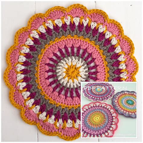 Crochet Mandala Pattern Mandala Doily patternCrochet | Etsy | Crochet