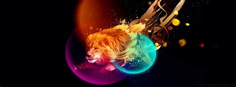 Abstract Lion Fb Profile Covers Friendships Day 2014 Facebook