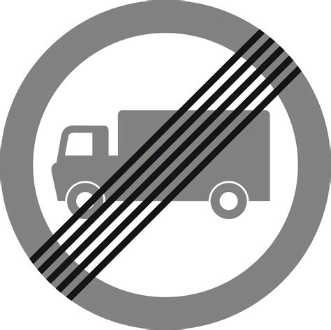 End Of Prohibition Of Goods Vehicles Exceeding The Maximum Gross Weight