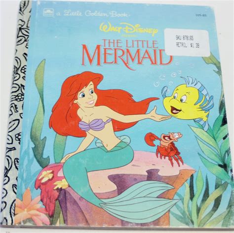 Walt Disneys The Little Mermaid A Little Golden Book Etsy