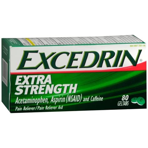 Excedrin Extra Strength Geltabs 80 Tb Medcare Wholesale Company