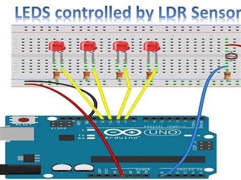 Arduino Tutorial Controlling Leds With Ldr Sensor