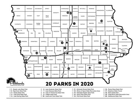 Free Iowa State Park Trail Maps Iowa Parklands