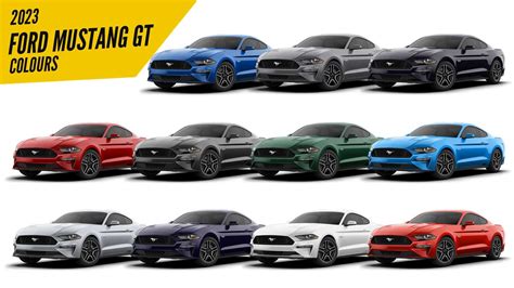 2023 Ford Mustang Gt Fastback All Color Options Images Autobics