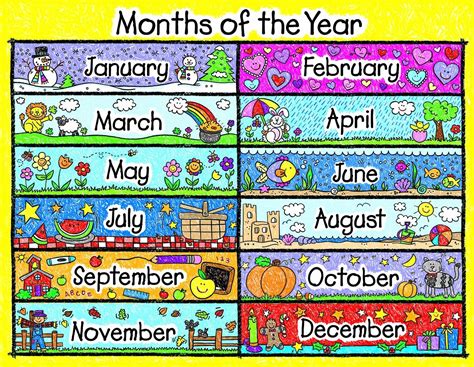 60 months = 5 years. Months of the Year Templates | Activity Shelter