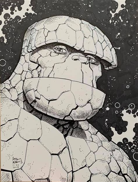 The Thing Ben Grimm By Arthur Adams With Images Marvel Comics