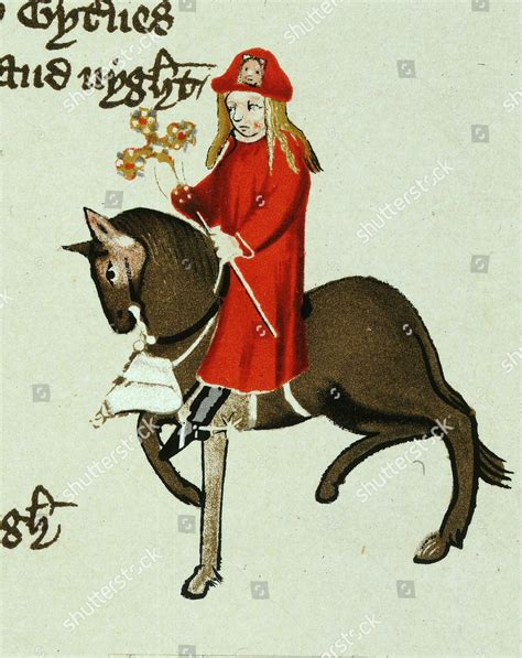 Pardoner Canterbury Tales By Geoffrey Chaucer Editorial Stock Photo