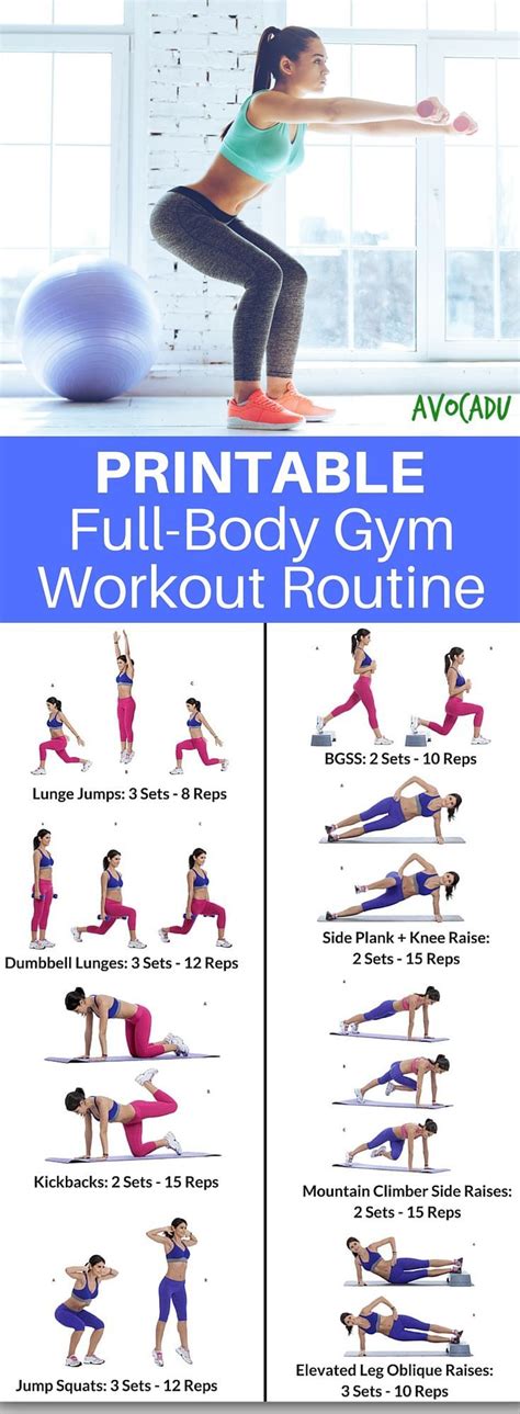 This Printable Workout Routine Comes With Easy To Follow
