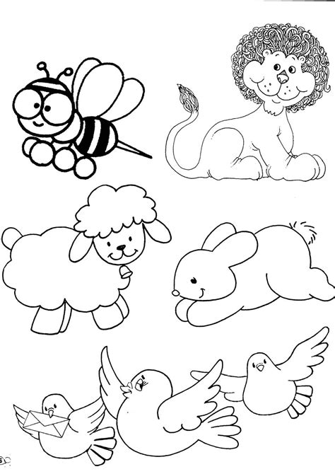 Desenhos para Colorir Animais 5 Pra Gente Miúda
