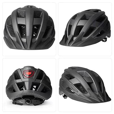 Lista Adult Bike Helmet With Rechargeable Usb Light Bicycle Helmet For Men Women Road Cycling