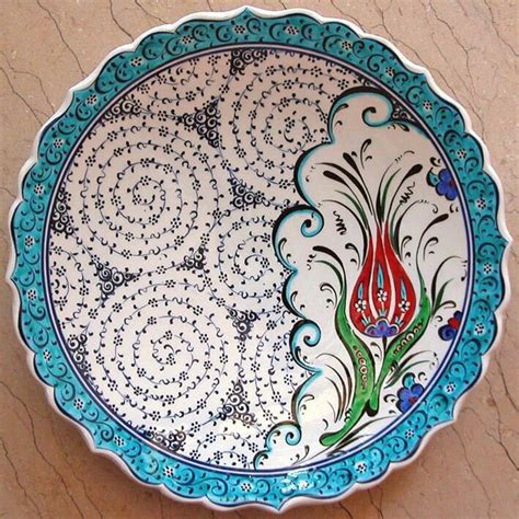 Lale Haliç desenli çini tabak Ceramic Tile Art Ceramic Painting