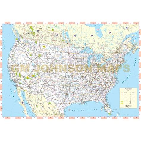 Usa Map With Major Highways Map