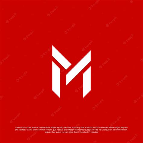 Premium Vector Letter M Line Logo Design Linear Creative Minimal