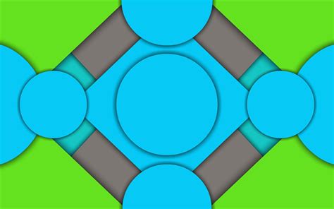Download Wallpapers Material Design Polygons Circles Android