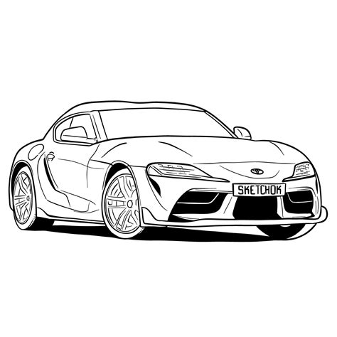 Toyota Supra Drawing Sketch Coloring Page Toyota Supra Classic Images The Best Porn Website