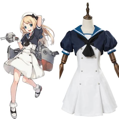 Game Kantai Collection Cosplay Jarvis Cosplay Costume Dress Full Set Halloween Carnival Costumes