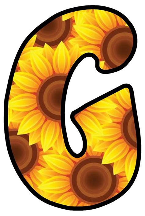 The Letter C Is Made Up Of Sunflowers