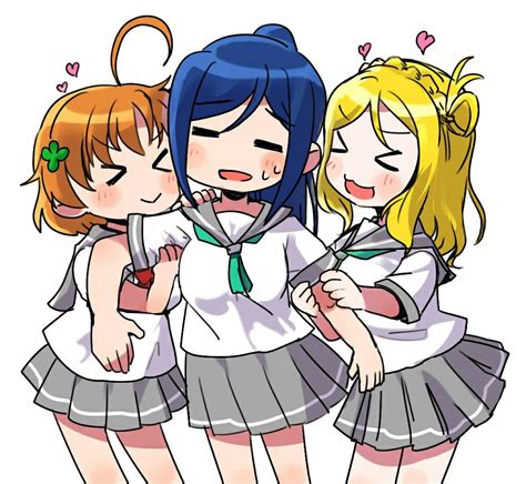 Love Live Sunshine Chika X Kanan X Mari All Anime Chi Bi Mari